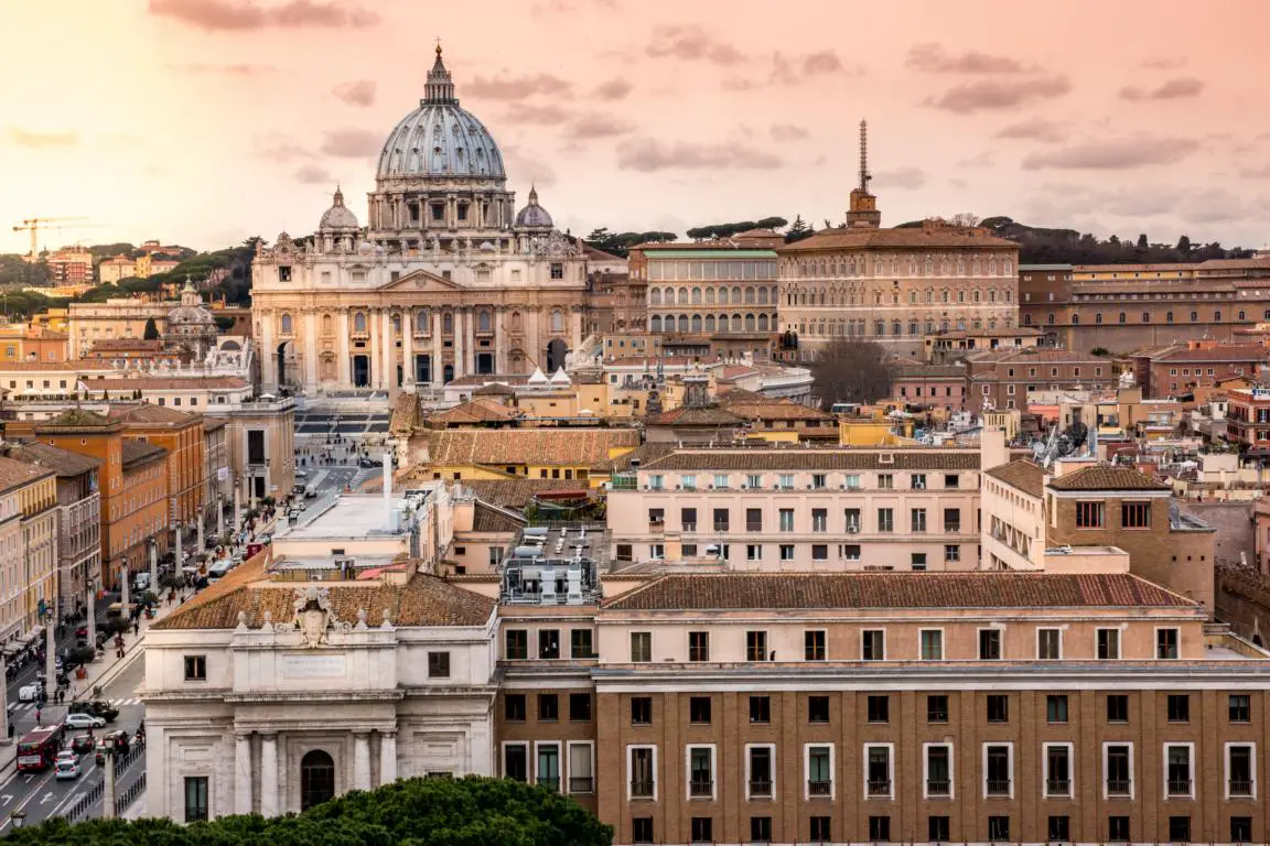 Prati in Rom Blick auf Petersdom