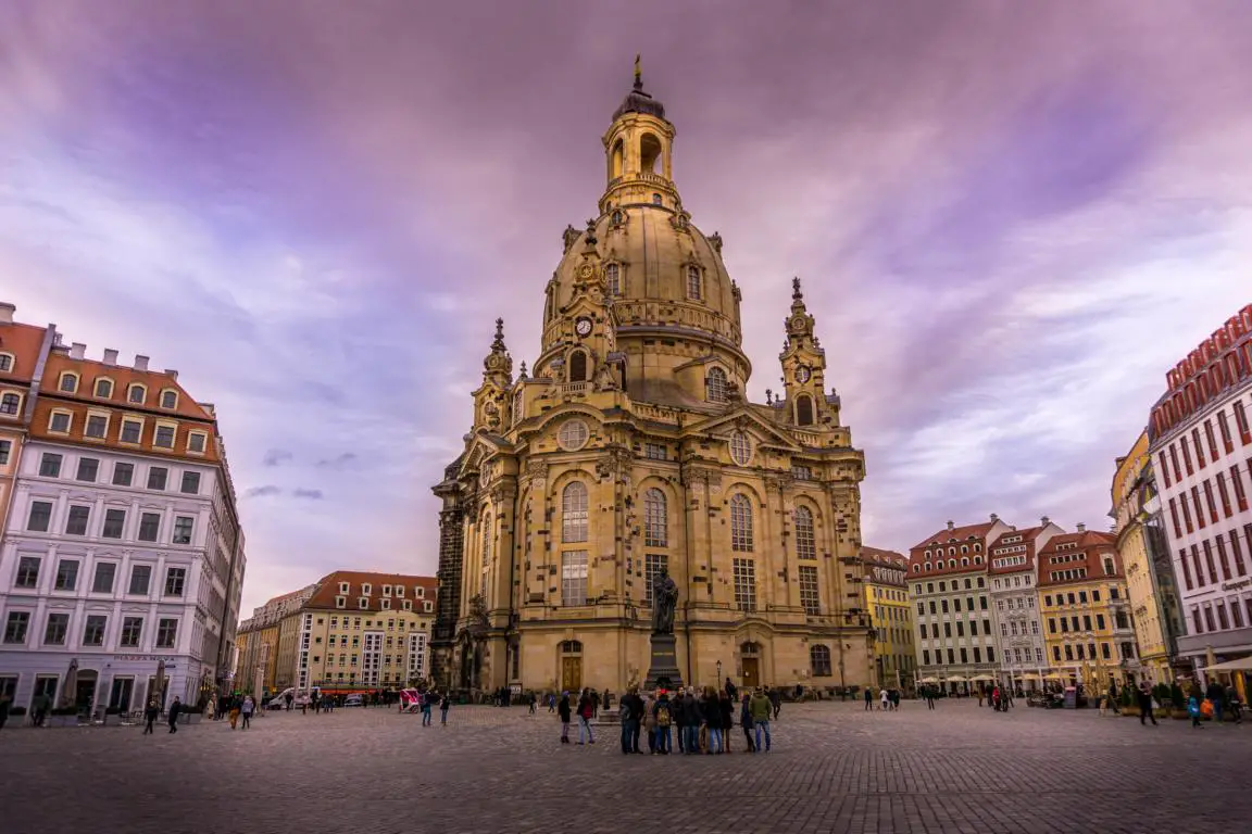 Frauenkirche Dresden Dämmerung 