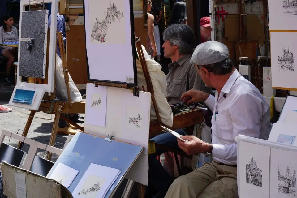 Montmartre Straßen Künstler