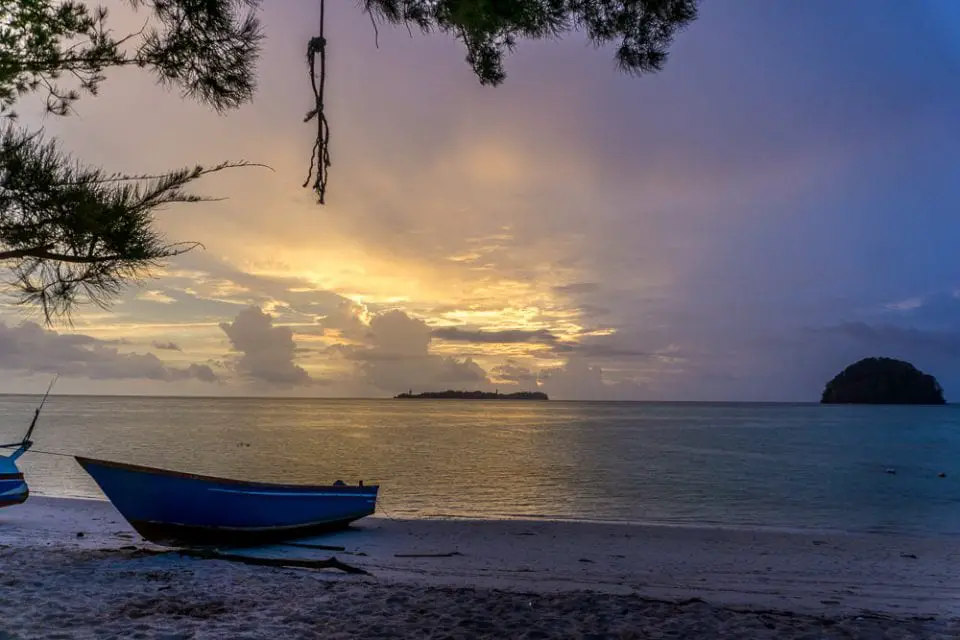 Mantanani Island Borneo Sonnenuntergang