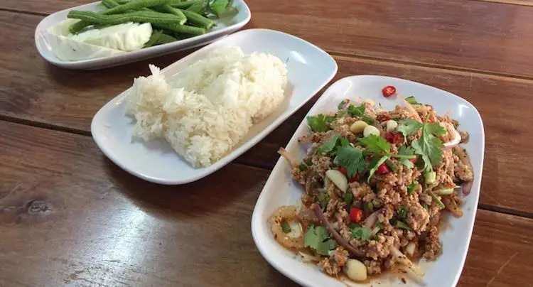 Larb Moo thailand Essen in Asien 