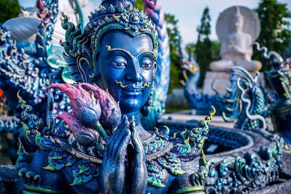 blaue Tempel in Chiang Rai