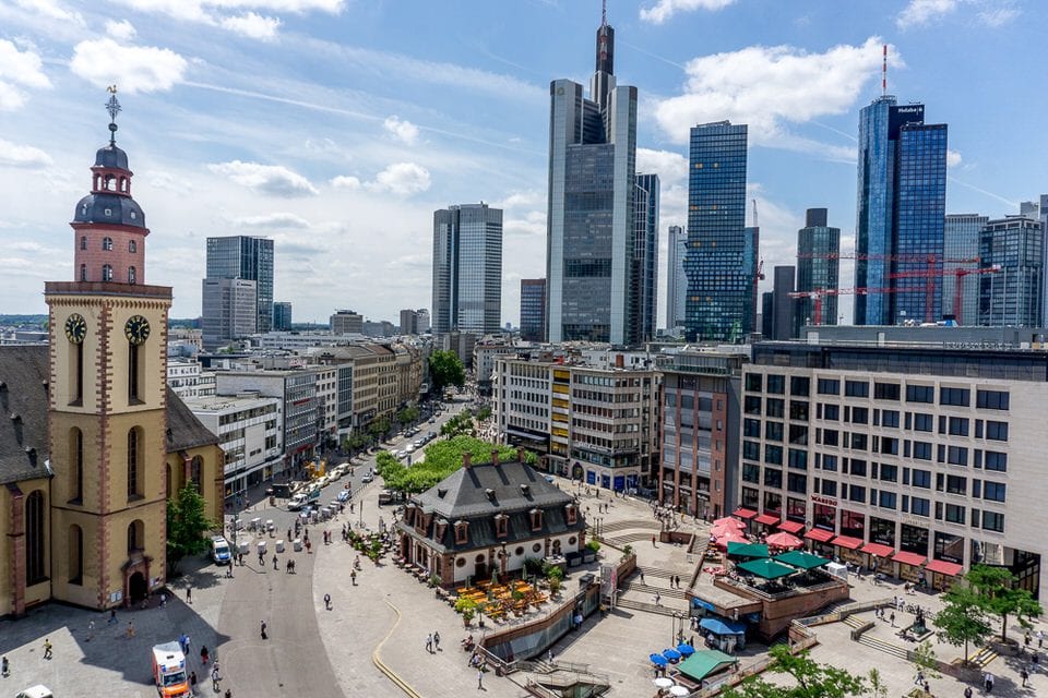 Blick Frankfurter Skyline Frankfurt Tipps