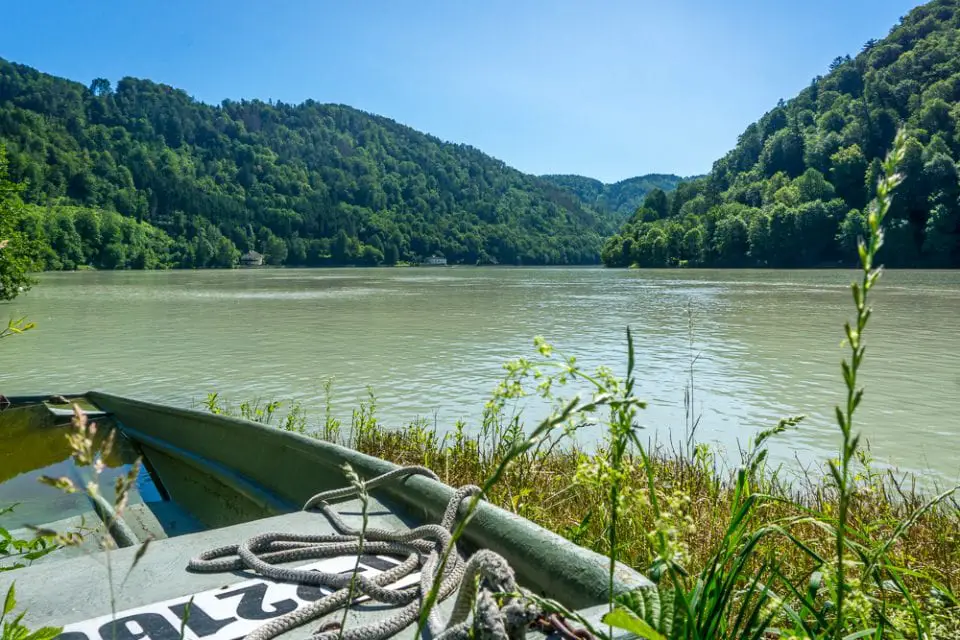 Donauregion Oberösterreich Blick auf Donau