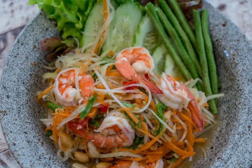 Papaya Salat - Som Tam Originalrezept aus Thailand