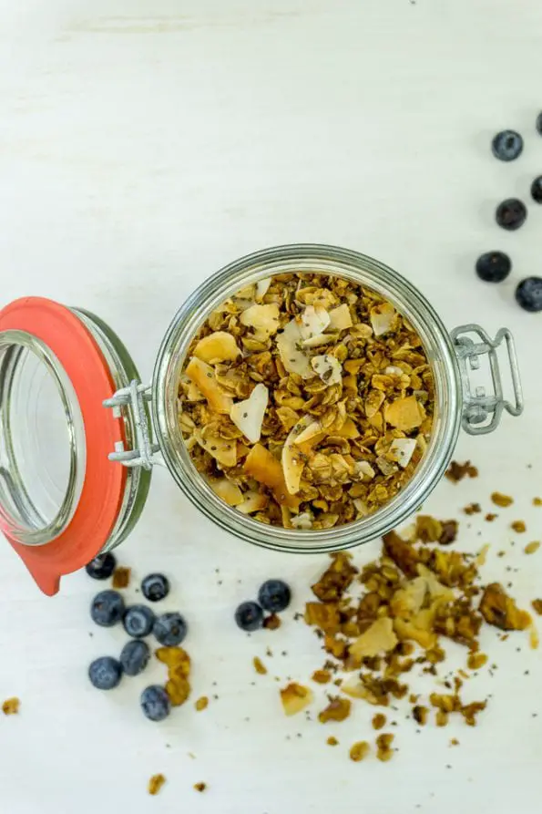 Granola Rezept ohne Zucker gesundes Müsli schnell gemacht!