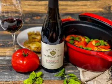 Vegetarische gefüllte Tomaten – Tomates farcies aus Frankreich mit Weinen der Côtes du Rhône